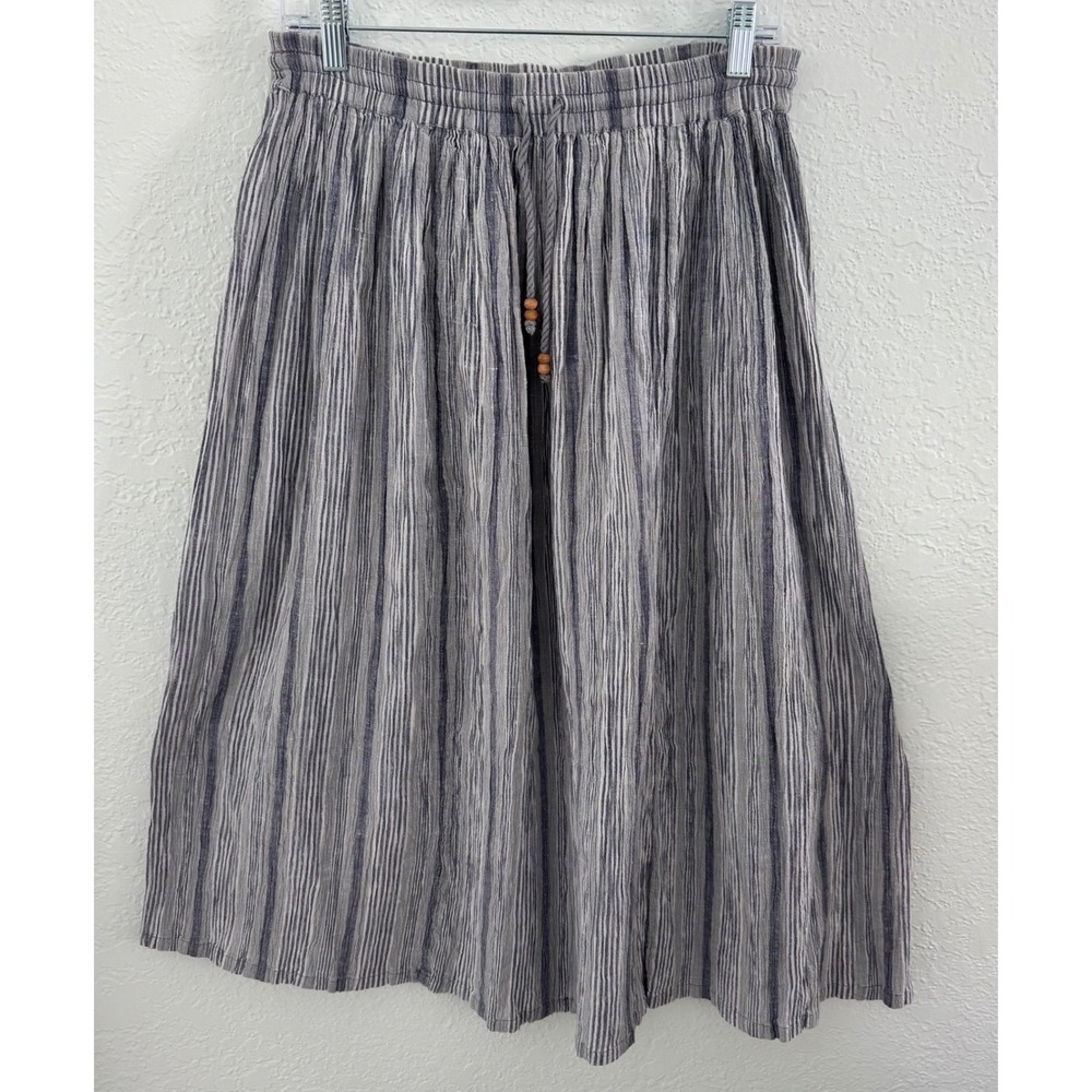 Vintage Hunt Club Pleated Maxi Skirt Women's Medium P Prairie Cottagecore Boho